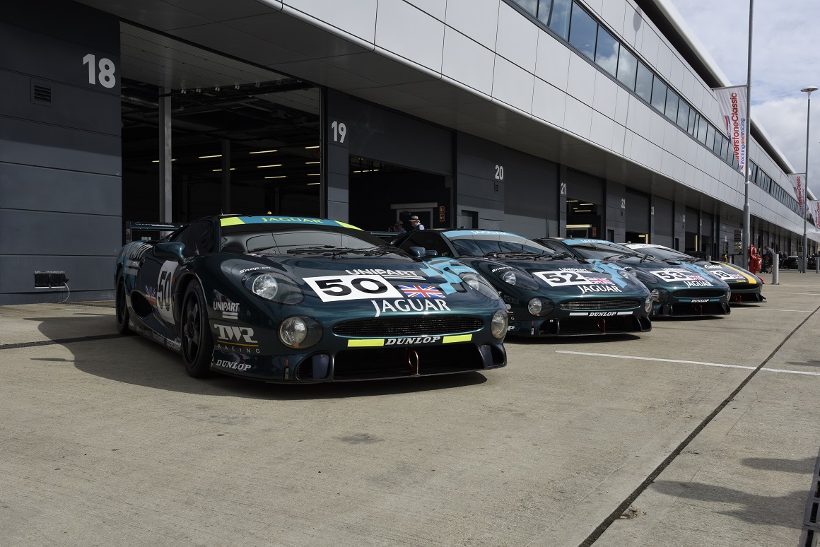 The JD Classics Jaguar XJ220 was demonstrated by racing driver David Brabham who raced it at Le Mans in 1993