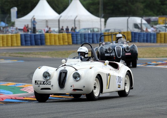 The ex-factory Works Competition car 'JWK 651' was one of five JD Classics entered cars taking part at this years Le Mans Classic.